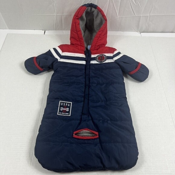 U.S. Polo Assn. Other - Snow Suit Baby 0-9 Months U.S. Polo Assn navy, red, white Works With Seatbelt